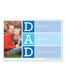 D is for Daddy Father's Day Cards